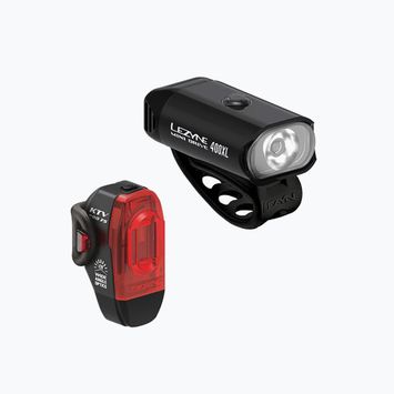 Lezyne Mini Drive 400XL/KTV Pro USB dviračių žibintų rinkinys juodas 1-LED-24P-V404