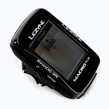 Lezyne MACRO PLUS GPS dviračių skaitiklis juodos spalvos LZN-1-GPS-MACRO-V204