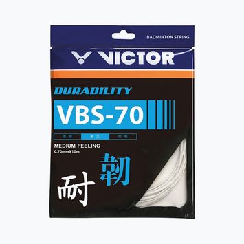 Badmintono stygos VICTORA VBS 70 - rinkinys baltos spalvos