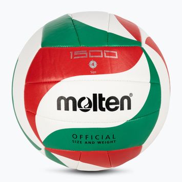 Tinklinio kamuolys Molten V4M1500 white/green/red dydis 4