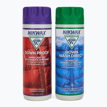 "Nikwax Down Wash Direct & Down Proof" 2 x 300 ml pūkų pripildytiems drabužiams ir įrangai prižiūrėti