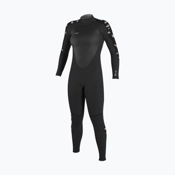 Moteriškas plaukimo hidrokostiumas O'Neill Epic 5/4 Back Zip Full black/black/cindydaisy