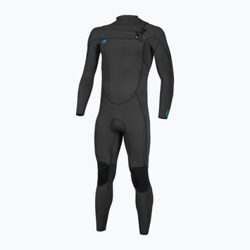 Vaikiškas plaukimo hidrokostiumas O'Neill Youth Ninja 5/4 Chest Zip Full black/black/black