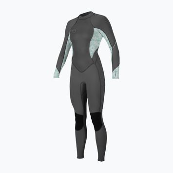 Moteriškas plaukimo hidrokostiumas O'Neill Bahia 3/2 Back Zip Full hy8 graphite/mirage tropical/m
