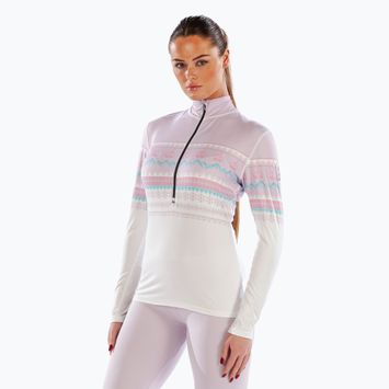 Moteriški termoaktyvūs marškinėliai ilgomis rankovėmis Surfanic Cozy CarbonDri Limited Edition Zip Neck pink