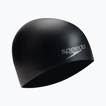 Speedo Plain Moulded plaukimo kepuraitė juoda 8-709849097