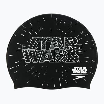 Vaikiška plaukimo kepuraitė Speedo Slogan Print black
