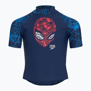 Vaikiški plaukimo marškinėliai Speedo Spider-Man Sun Top blue