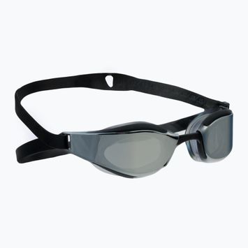 Speedo Fastskin Hyper Elite Mirror juodi/oksidiniai pilki/chromuoti plaukimo akiniai 68-12818F976