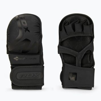 RDX T15 Noir Hybrid matinės juodos graplingo pirštinės