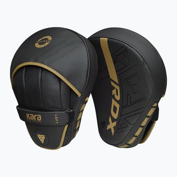 Treniruočių letenos RDX Focus Pad F6 matte golden