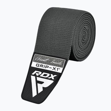 Kelių juostos RDX Compression Elasticated Knee Wrap grey