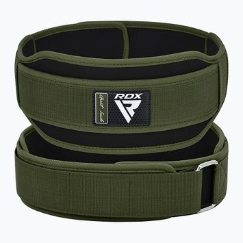 Svorių kilnojimo diržas RDX Rx5 Weightlifting Belt army green