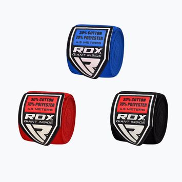 Boksininkų tvarsčiai RDX Rankų apyrankės Combine Plus raudonos/juodos/mėlynos spalvos