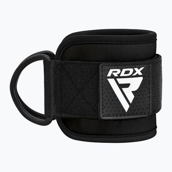 Kulkšnies kablio dirželiai RDX Gym Ankle Pro A4 black WAN-A4B-P