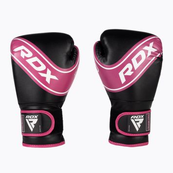 RDX vaikiškos bokso pirštinės juodos ir rožinės spalvos JBG-4P