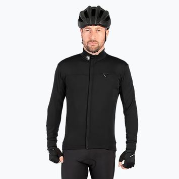 Vyriški dviračių marškinėliai ilgomis rankovėmis Endura Xtract Roubaix black