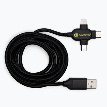 RidgeMonkey Vault USB-A į Multi Out kabelis, juodas RM195