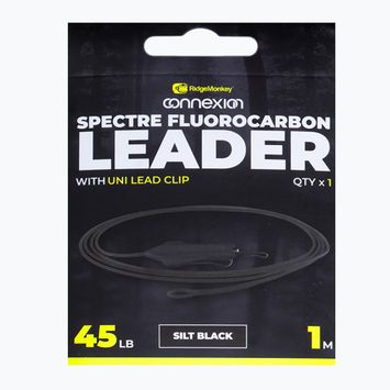 Ridgemonkey Spectre Fluorocarbon Uni Lead Clip Leader dumblas juodas