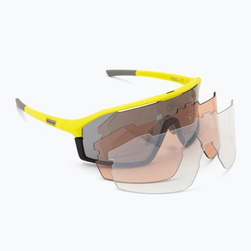 "Endura Dorado II" 3+1+1 hi-viz geltoni/dūminio atspalvio/pilnai platinos veidrodžio akiniai nuo saulės