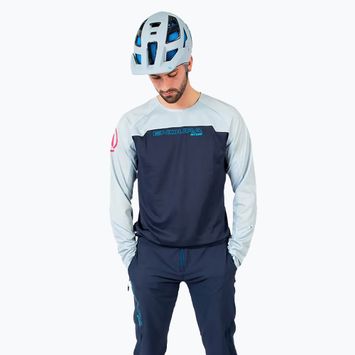 Vyriški dviračių marškinėliai ilgomis rankovėmis Endura MT500 Burner ink blue