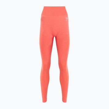 Moteriškos treniruočių tamprės Gymshark Vital Seamless orange / marl