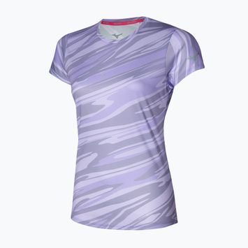 Moteriški bėgimo marškinėliai Mizuno Core Graphic Tee pastelinės alyvinės spalvos
