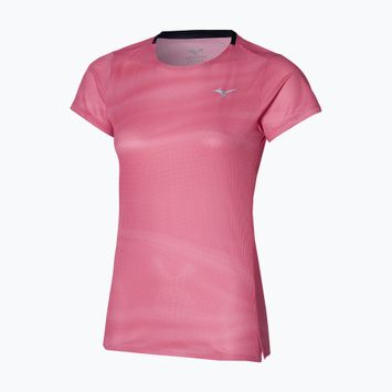 Moteriški bėgimo marškinėliai Mizuno Premium Aero Tee sangria sunset