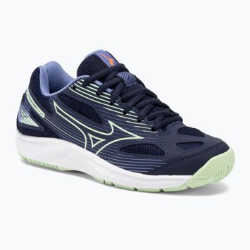 Vaikų tinklinio bateliai Mizuno Cyclone Speed 4 Jr eblue/tech green/lolite