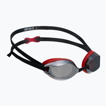 Nike Legacy Mirror raudoni/juodi plaukimo akiniai NESSA178-931