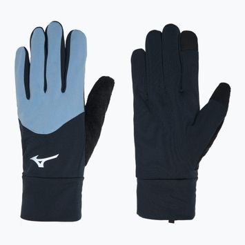 Bėgimo pirštinės Mizuno Warmalite black / glacier lake