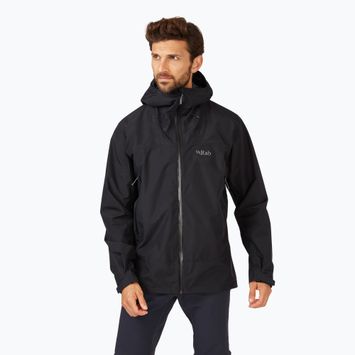 Vyriška striukė nuo lietaus Rab Namche GTX black