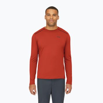 Vyriški marškinėliai ilgomis rankovėmis Rab Force tuscan red
