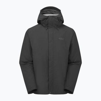 Vyriška striukė nuo lietaus Rab Downpour black