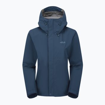 Moteriška striukė nuo lietaus Rab Downpour tempest blue