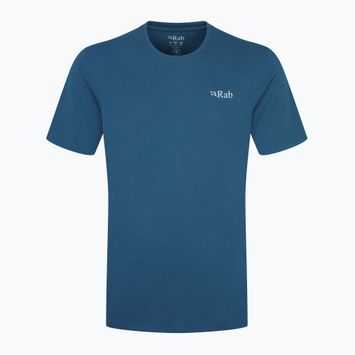 Vyriški marškinėliai Rab Stance Mountain Peak tempest blue