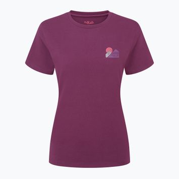 Moteriški marškinėliai Rab Tuku Vista Tee mulberry