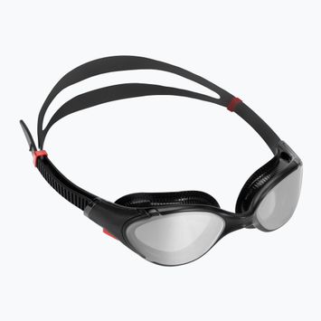 Speedo Biofuse 2.0 juodi/raudoni/chromuoti plaukimo akiniai 8-002331A273