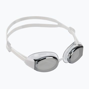 Speedo Mariner Pro Mirror balti / skaidrūs / chromuoti plaukimo akiniai 8-00237314553