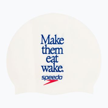 Speedo logotipas Plaukimo kepurė balta 8-0838514611