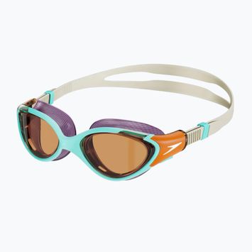 Moteriški plaukimo akiniai Speedo Biofuse 2.0 marine blue/pumpkin spice/pale tan