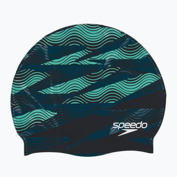 Plaukimo kepuraitė Speedo Printed Silicone dark teal semi tide