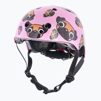 Vaikiškas dviračių šalmas Hornit Pug pink/brown