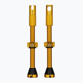 Vožtuvų komplektas presta Peaty's X Chris King MK2 Tubeless Valves 60 mm gold