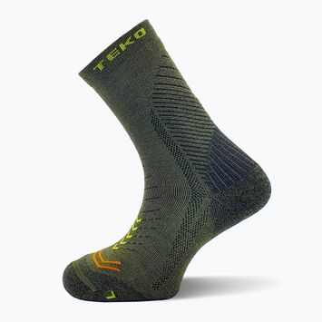 Žygio kojinės TEKO Ecohike Discovery Light Half Cushion 2.0 forest