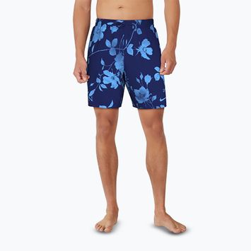 Vyriški maudymosi šortai Nike Fine Floral 7" Volley midnight navy