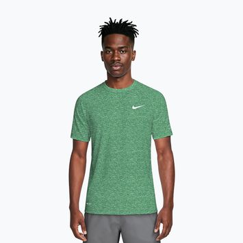 Vyriški plaukimo marškinėliai Nike Heather Hydroguard malachite