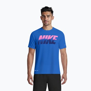 Vyriški marškinėliai Nike Hydroguard Ocean Merge blue crystal