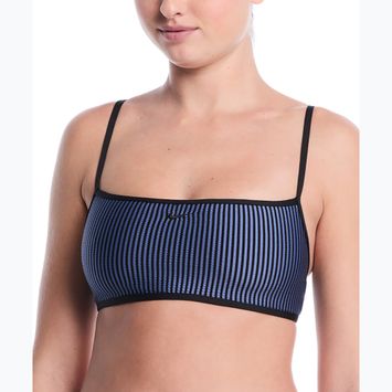 Maudymosi kostiumėlio viršus Nike Ripple Texture Bralette Classic Bikini slate