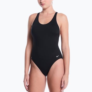 Moteriškas vientisas maudymosi kostiumėlis Nike Essential Scoop Neck black
